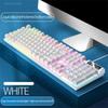 K500 Gaming-Tastatur mit 104 Tasten, kabelgebunden, farbblockierende Hintergrundbeleuchtung, mechanisches Gefühl, Desktop-Computer