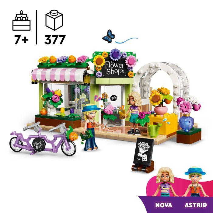LEGO Friends 42693 Le Fleuriste - Jouet Miniature - Fleurs Artificielles - Cadeau 7 ans
