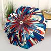 1pc Floral Abstract Automatic Open/close Folding Compact Umbrella, 8-Rib Sturdy Canopy, Lightweight Portable, Everyday Use, Gift, Outdoor Umbrella, Tr