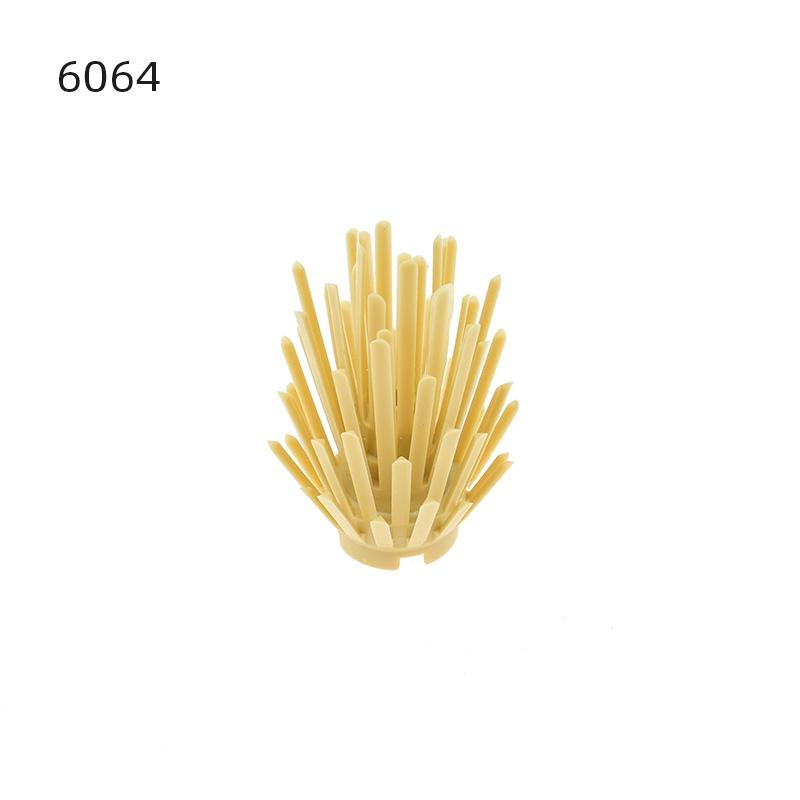 The Sand Plant  Bush 2x2x4 Weed 6064 Garden Scene Building Block Accessories Thick Growth of Grass Compatible with Lego Part