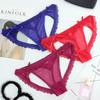 Low Waist Sheer Lace Mesh Thong Transparent Romantic T Panties Mesh Bow Briefs Women  Home