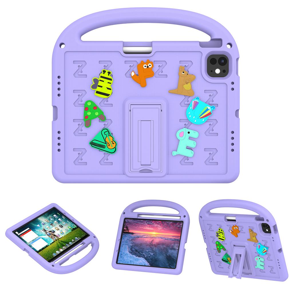 For iPad Air 11 (2025)/(2024)/iPad Pro 11 (2024) Kickstand Case EVA+PC Tablet Protection Cover