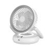 Compact Silent Night Light & Dual-Use Electric Fan - Portable Wall/Desktop Folding Design