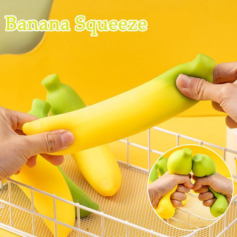 Color Change Strawberry Squishy Fidget Ornament Party Favors Squishy Mango Banana Anti-Anxiety Sensory Fidget Ball Party Gift