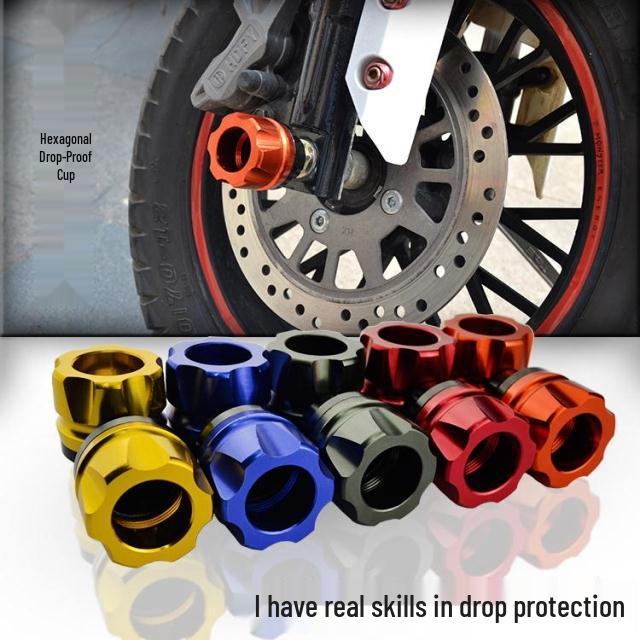 

Fuxi Ghost Fire RSZ Cygnus Motorcycle Anti-Fall Cup/Glue Aluminum Alloy Accessories Blue