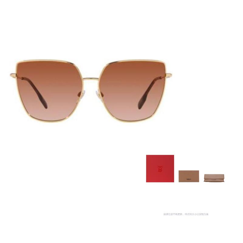

Burberry Engraved Lettering on Side Metal Irregular Sunglasses Men s Gold 61 золотой