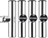Stainless Steel Boat Rod Holder Rod Holder Set of 4 Adjustable Angle with Hex Wrench Inch 4 Amarine-made Clamp-on (22-25mm / 7/8-1 Pieces)