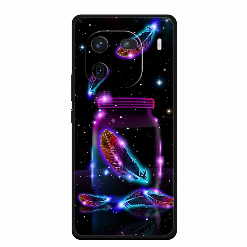 Phone Case For Vivo iQOO 12 Case iQOO12 Pro Funda Black Silicone Soft Back Cover Coque For Vivo iQOO 12 Pro Case 6.78" Capas Bag