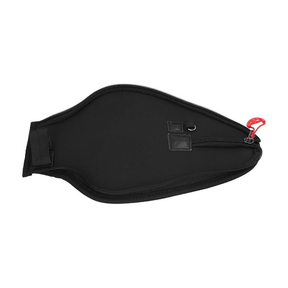 Durable EVA Fishing Rod Tip Cover Large Zipper Opening Black Guide Rings Cover Rod Tip Protector Fishing Tools Protection