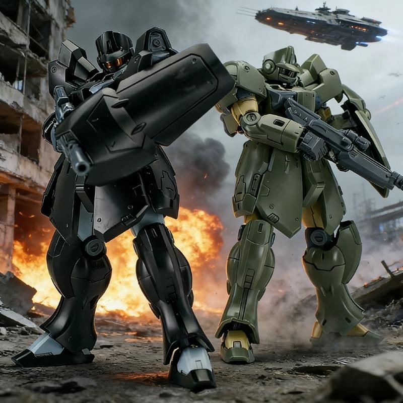 Sheik Mainland 1/144 Zabol Military Mecha Model Kit High-Mobility Action Figure Mech assemblage model kit Desktop Ornament Toy
