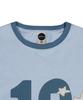 GLACK Gt124 Numbering Star Applique T-Shirt (Blue)