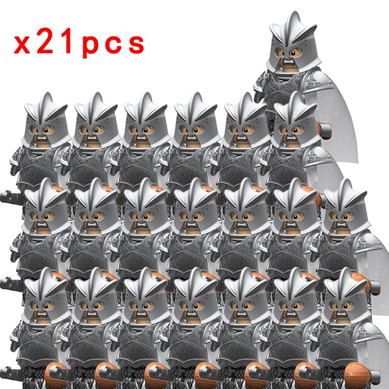 MOC Thrones Golden Armor Warrior Guard Jaime Lannister Barristan Selmy Meryn Trant Building Blocks Mini Action Figure Toys