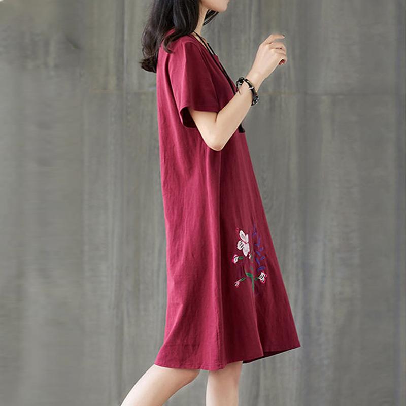 mid length cotton summer dresses