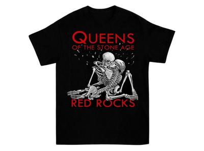 Queens of the Stone Age Band Red Rocks T-shirt Unisex Katoenen T-shirt S-45XL Unisex T-shirt