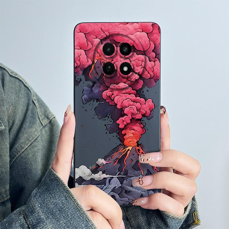 Für Realme 12 5G 12X Narzo 70X Handyhülle RMX3999 RMX3997 Funda Weiches Silikon Süß Bemalt Mode Coque Mit Blumenmuster Abdeckung