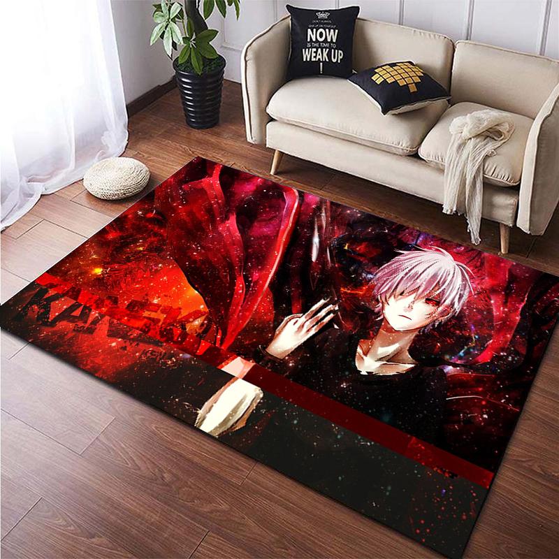 Benutzerdefinierter Tokyo Ghoul-Teppich. Dekorationsteppiche für Erwachsenen- und Kinderzimmer für Wohnzimmer-Heimdekorationszubehör