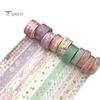 Metallic Luster Washi Tape 10 Rolls Foil Tape, Decorative Masking Tapes for Junk Journal Supplies, Arts, DIY Crafts, Planners, Scrapbook, Card Making,