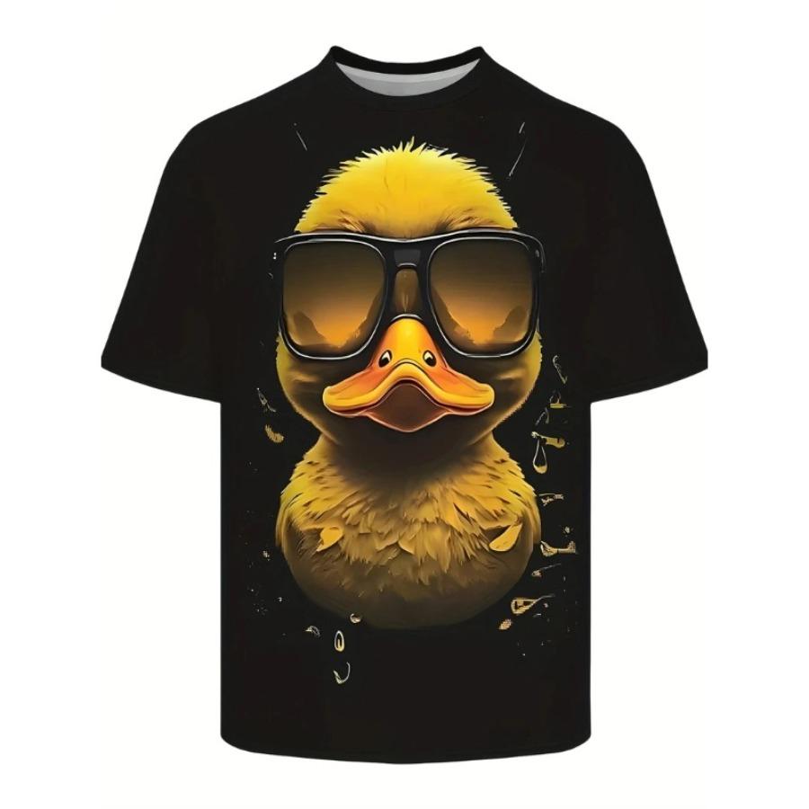 3D Digital Print Kids Stylish Truck Cartoon Animal Pattern T-Shirt Boys Short Sleeve Crew Neck Casual T-shirts