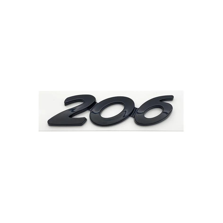 

Car Sticker 2025 Hot 3D Black Silver Letters 206 207 301 307 308 408 508 Emblem for Peugeot Car Fender Trunk Rear Logo Sticker