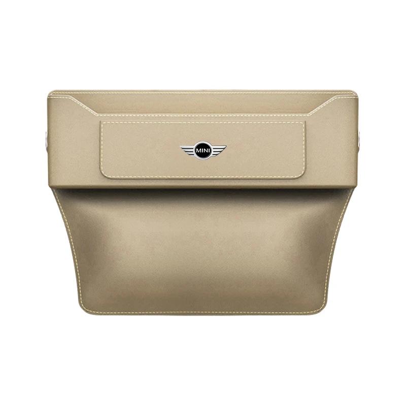 Car Seat Gap Pocket Storage Box Phone Holder Accessories For MINI Cooper JCW Countryman Clubman Cabrio Paceman Coupe Roadster