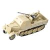 1:72 Scale Miniature Half Track Armored Vehicle Model Toys World War II FLAK37 4D Assembly  DIY Kit