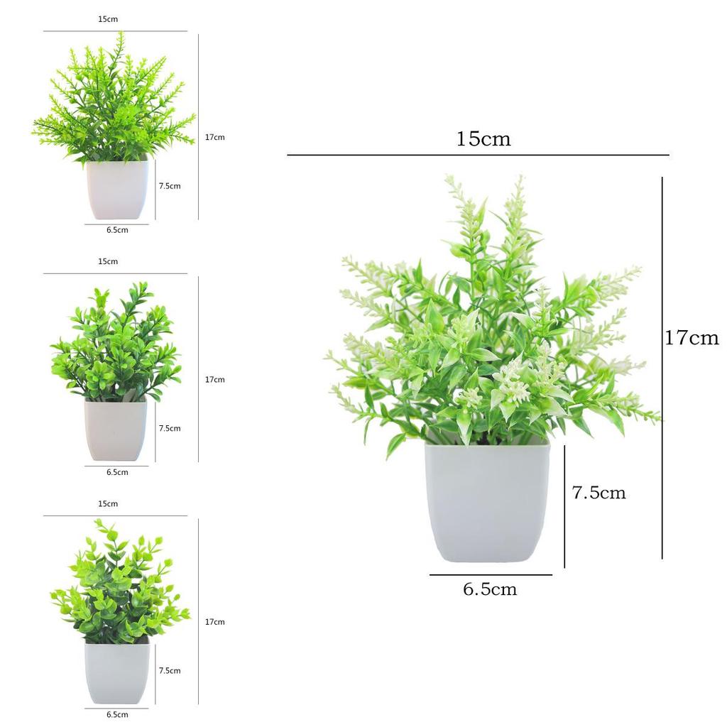 Magnolia Eucalyptus Plastic Potted Plant Bonsai For Indoor Decoration Gift