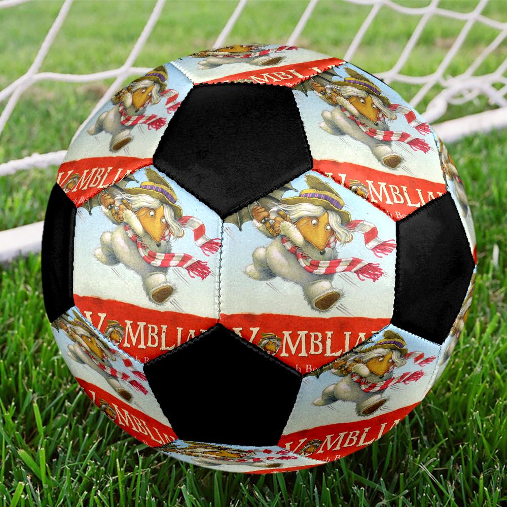 The Wombles Indoor Soccer Ball Colorful Machine Stitched PVC Size 5 Team Training Competition Ready Durable High-Bounce Cool Sports Gift
