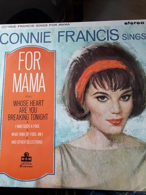 LP Record CONNIE FRANCIS - Sings For Mama MGMCS6082 MGM Records 1965 UK Pop Used