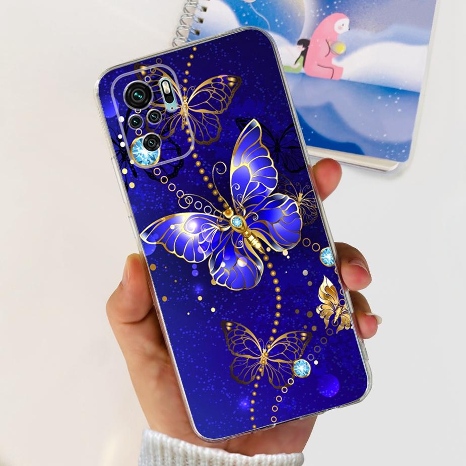 For Xiaomi Redmi Note 10 Case Note 10S Cute Cartoon Painted Cover Soft Silicone Case For Redmi Note 10 Pro Max Note10 10S Fundas