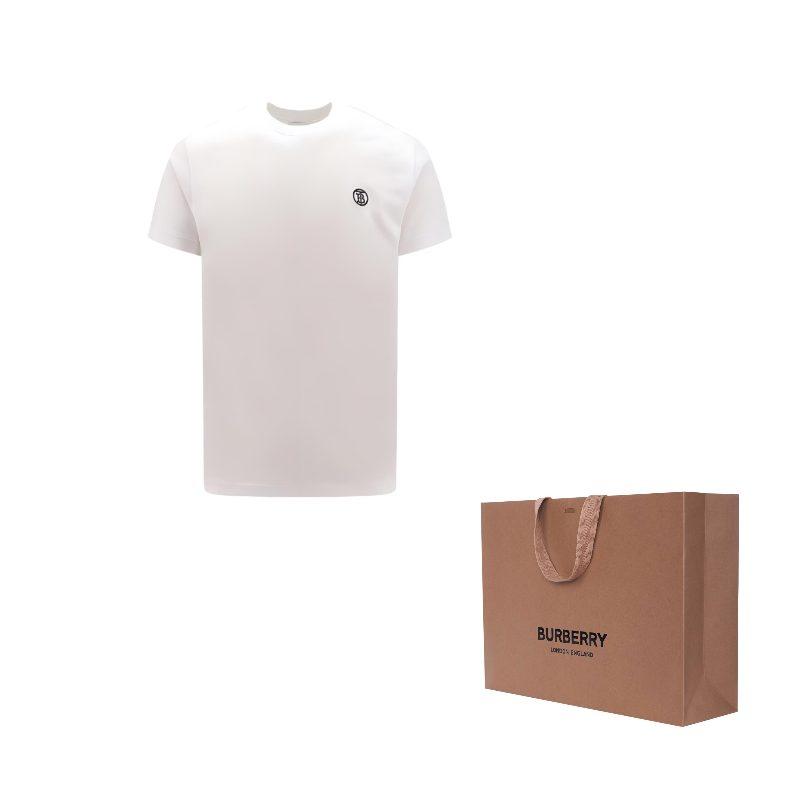Burberry Logo Embroidered Crewneck T Shirt 80840151