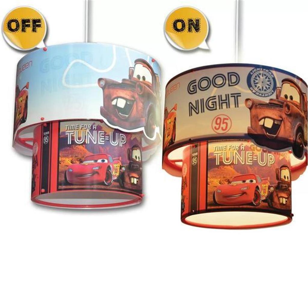 YKC 3D Cars kouzelná stropní závěsná lampa