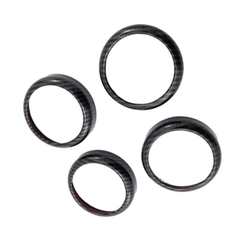 4Pcs Carbon Fiber Car Door Audio Speaker Cover Trim For BYD Atto 3 Yuan Plus   2024 Interior Moulding Accessories