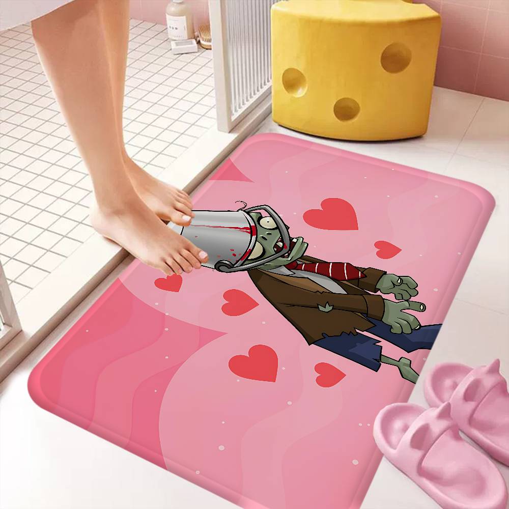 Classic Game P-Plants Vs Z-Zombies Hallway Carpet Non-Slip Laundry Room Mat Decor Balcony Child Living Room Bedside Area Rugs