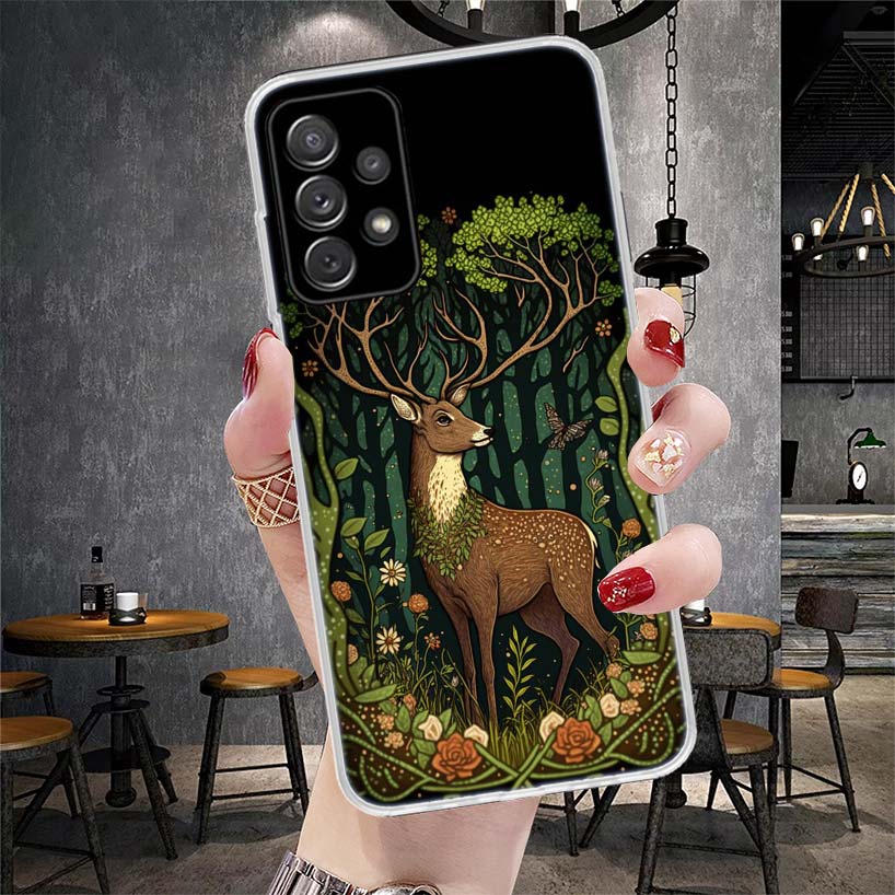 Hirschjagd Camo Handyhülle Für Samsung Galaxy A12 A22 A32 A52 A72 A02S A51 A50S A71 A70 A31 A20S Note 20 Ultra S10 A10S Galaxy