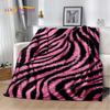 3D Colorful Zebra Pattern Soft Plush Blanket,Flannel Blanket Throw Blanket for Living Room Bedroom Bed Sofa Picnic Office Cover