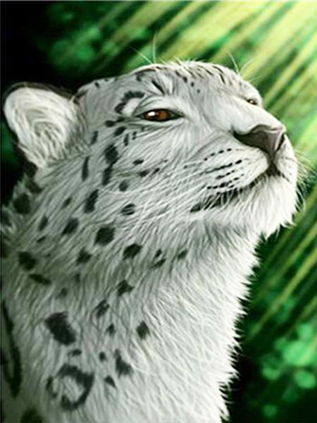 5D DIY Diamond Painting Leopard Mosaic Diamond Embroidery Full Round Drill Animal Cross Stitch Kit Home Decoration