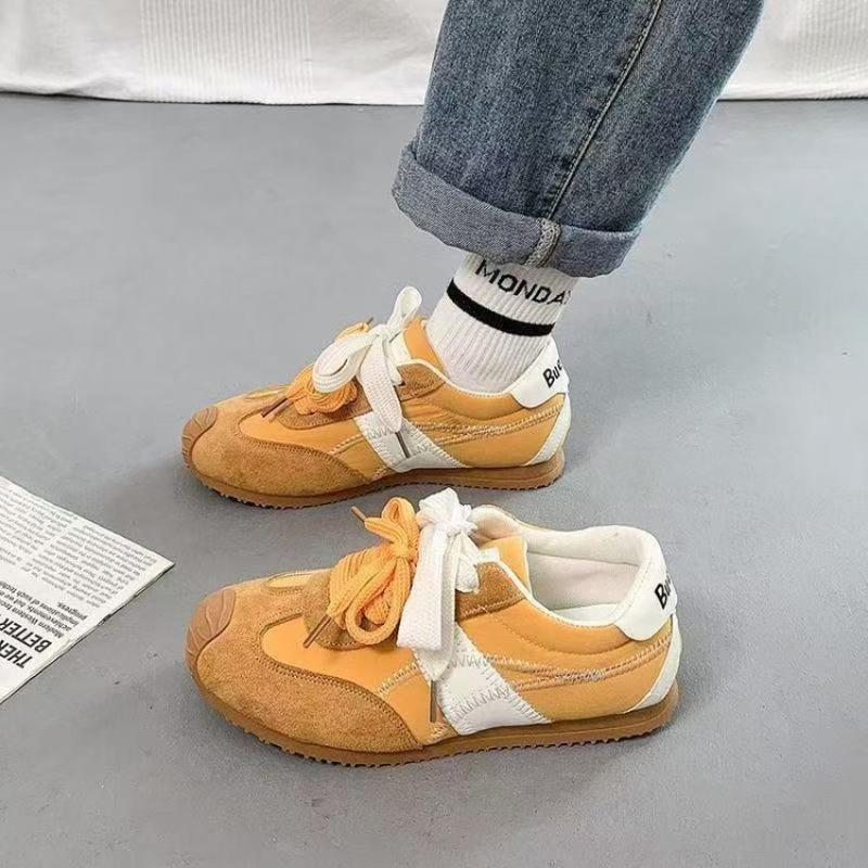 Retro Lightweight Leather Women's New Autumn Versatile Sports Shoes Casual Thick Baseplate Shoes