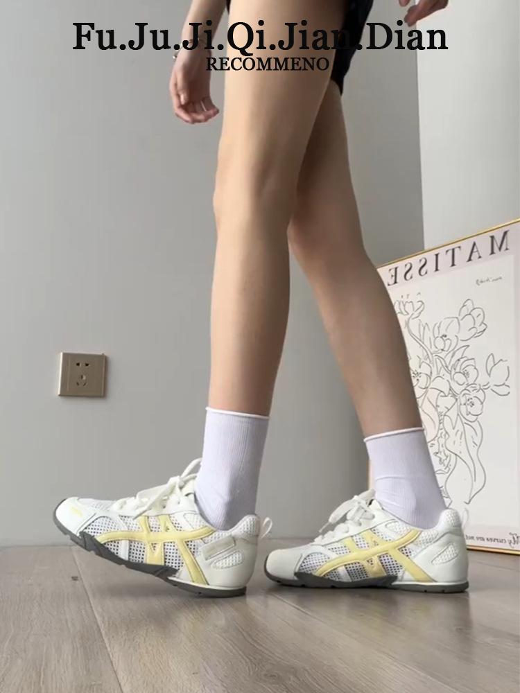 Thick-soled mesh breathable Forrest Gump shoes women's 2025 summer new inner height increase German training shoes casual versatile sports dad shoes