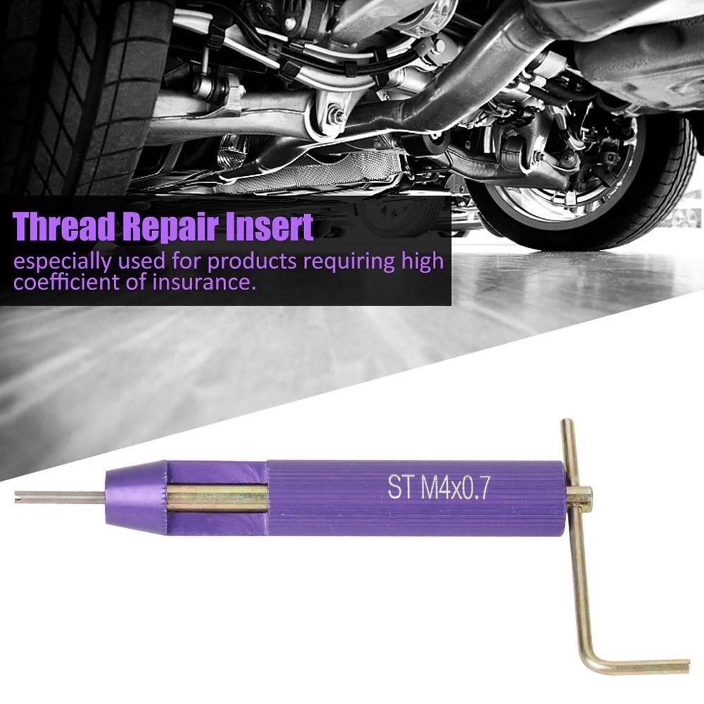 50pcs Stainless Steel Thread Repair Kit M3 x 0.5 / M4 x 0.7 Carbon steel Wire Thread Insert Coiled Wire Combination Tool Set