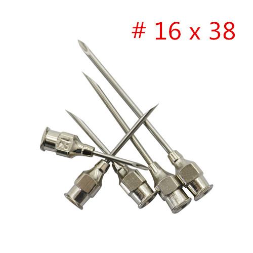 10 Pcs/Box Poultry Animal Injection Needle 304 Stainless Steel Chicken Injection Needle Farm Animal Pig Cattle Sheep Injection