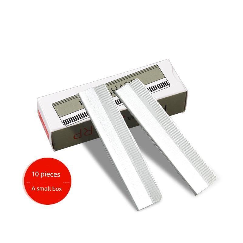 

SOURCE Заводские товары 10 штук Бритва для бровей Нержавеющая сталь Скребок для бровей Гофрированное лезвие Нескользящие Удобные инструменты для макияжа A small box (10 pieces)
