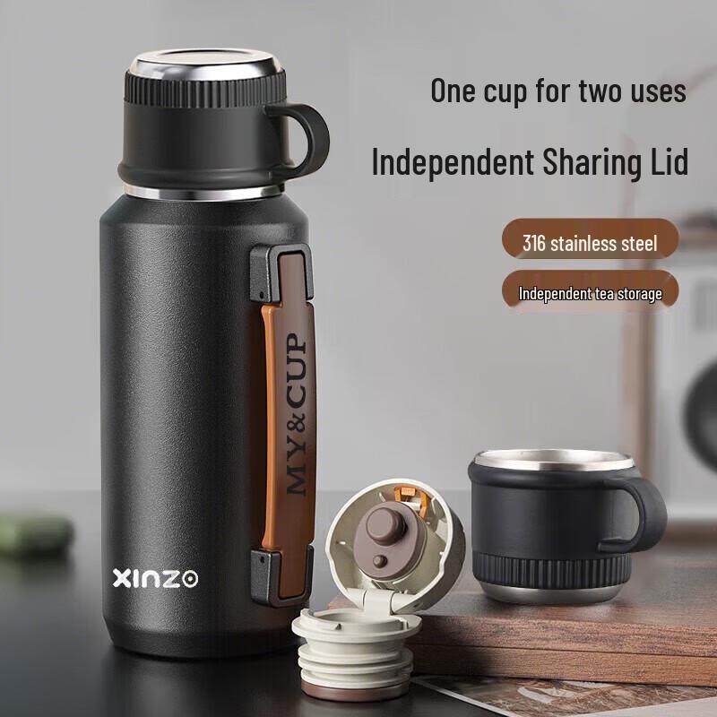 Fanji Men s Portable 304 Stainless Steel Thermos with Tea Infuser