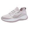 2025 new autumn casual women's shoes soft-soled sports running shoes breathable versatile flying woven shoes mother walking shoes