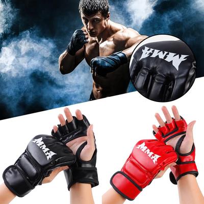 Dziecięce Grube Rękawice Bokserskie Rękawice MMA Półpalcowe Rękawice na Worek Treningowy Kickboxing Muay Thai Profesjonalny Sprzęt Treningowy do Boksu