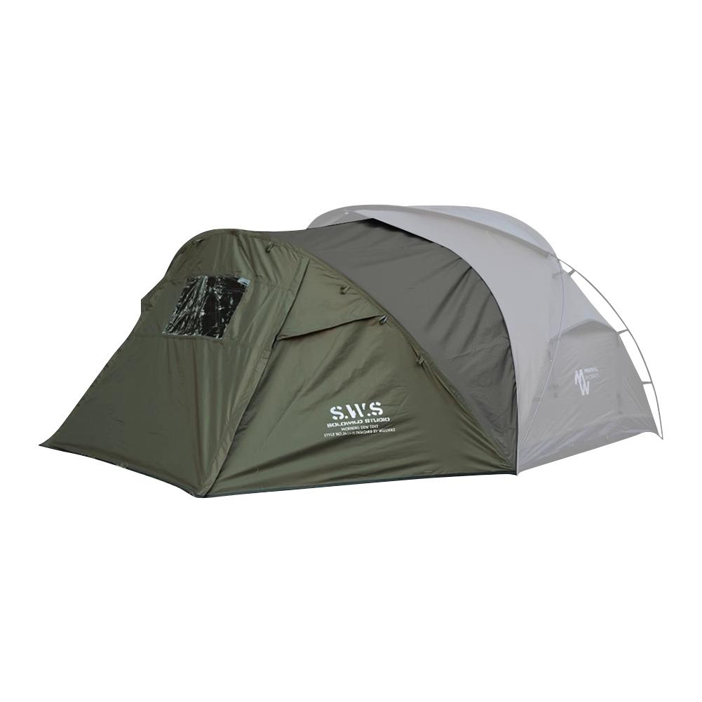 Уличная расширяемая палатка для кемпинга 2-местная однослойная расширяемая палатка Водонепроницаемая палатка для сна для кемпинга для расширения пространства палатки армия зеленый