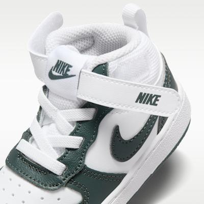 Nike Court Borough Mid 2 White Vintage Green (TD) Sneakers