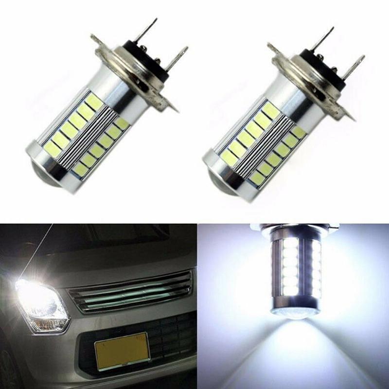 1Pc H7 5630Smd White 660Lm 33 Led Light Car Fog Head Light Driving Bulbs