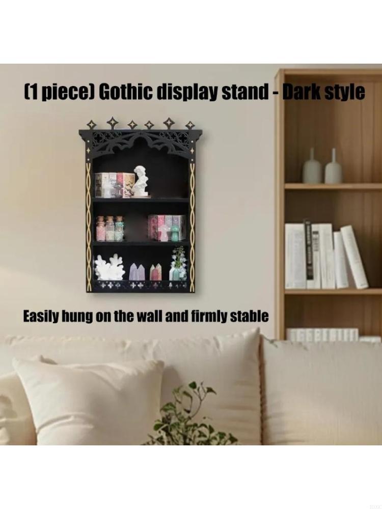 Large Floating Shelves for Wall Crystal Display Shelf Wall Mounted Storage Stand Case Box for Witch Wiccan Decors,Gift HX6C