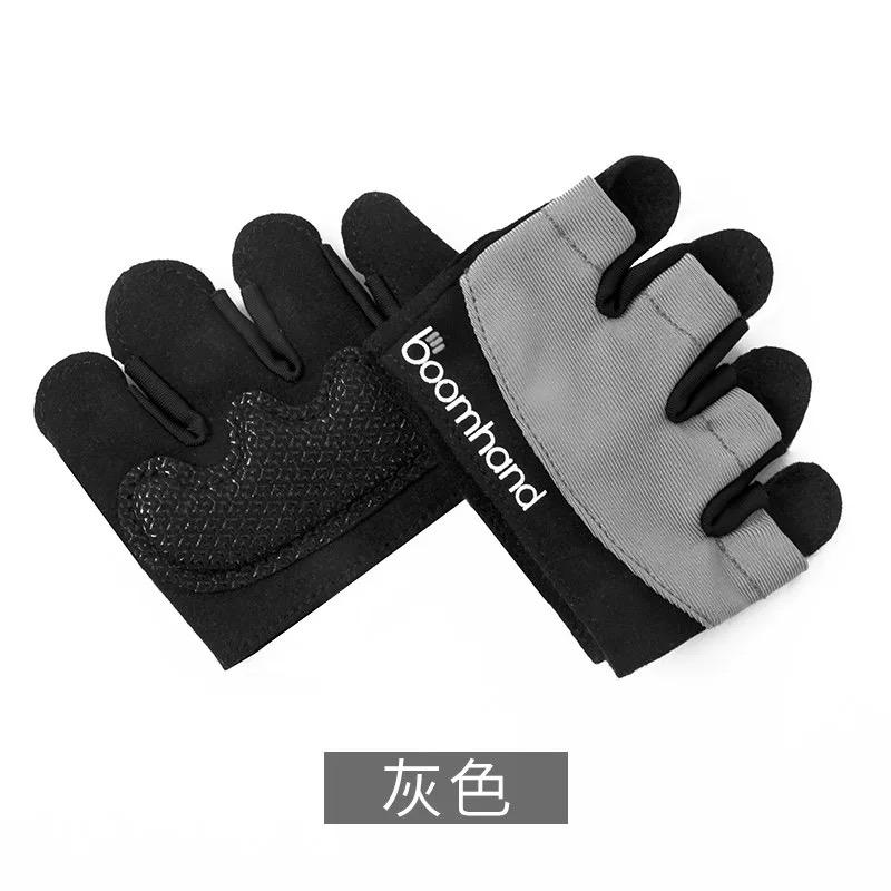 

Gym Sport Non-slip Four Finger Gloves Man Woman Fitness Lifting Equipment Training Half Finger Gloves Hand Protector XS（old） серый