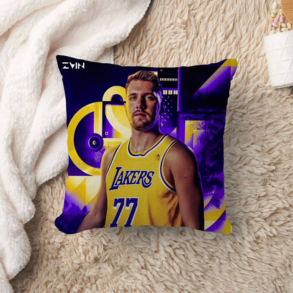 Basketball Player Luka-Doncic Office Cushion Pillowcase Car Cushion Cover45X45Cm Lumbar Pillowcase Sofa Pillowcover
